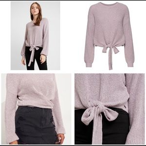 Hollister Knit Multi-Way Tie Front Sweater